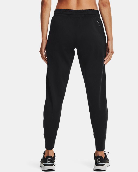 Women's UA RUSH™ Tricot Pants, Black, pdpMainDesktop image number 2
